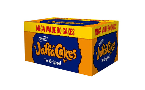 McVities Jaffa Cakes Mega Box Value Pack 80 Count (4 Packs of 20 Cakes)