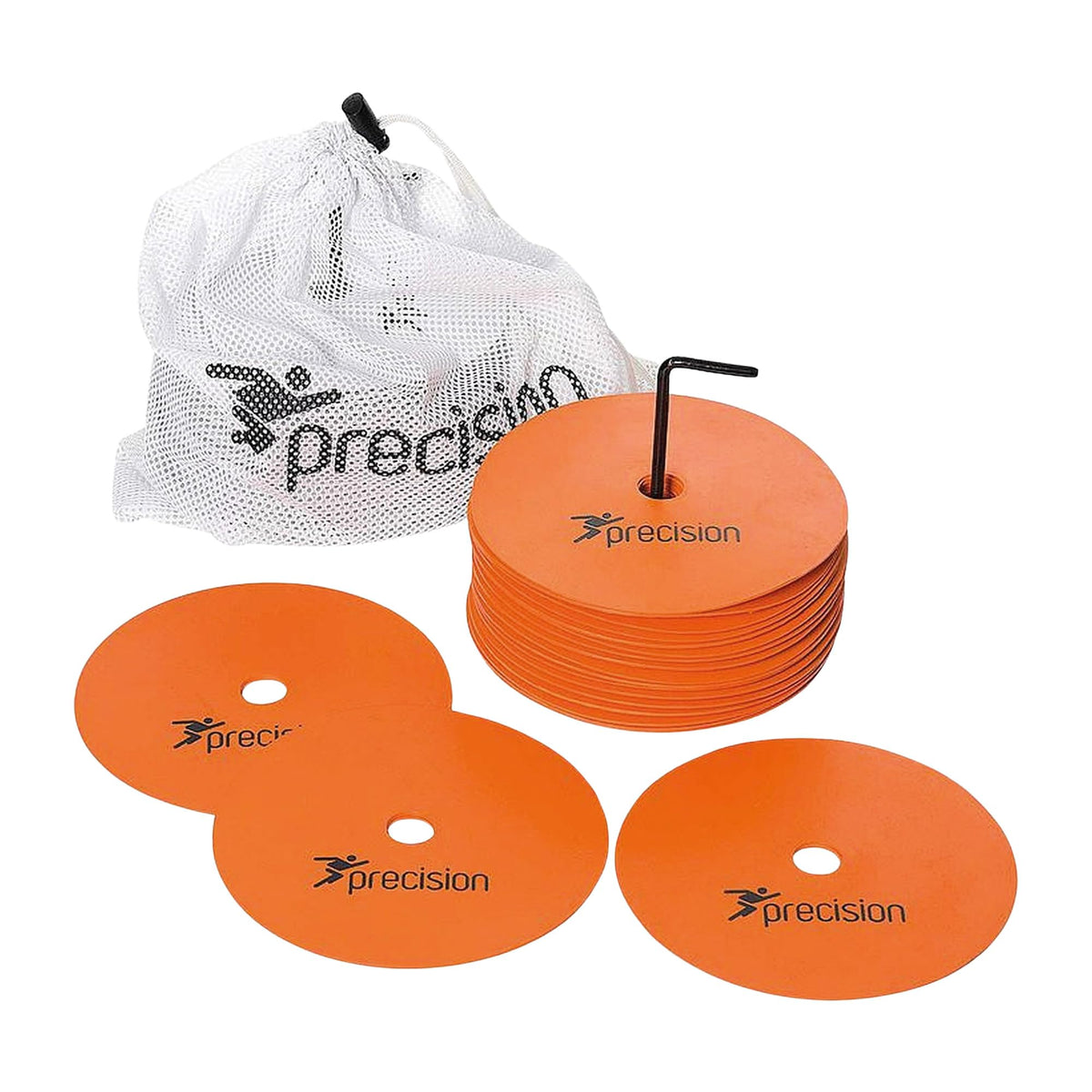 Precision Medium Round Rubber Marker Discs Orange (Set of 20)