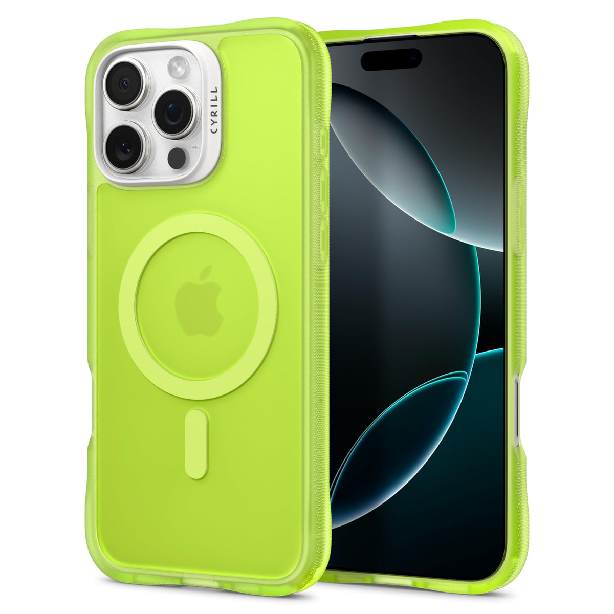 CYRILL by Spigen UltraSheer Mag Case Compatible with iPhone 16 Pro Max (2024) [Compatible with MagSafe] - Lime