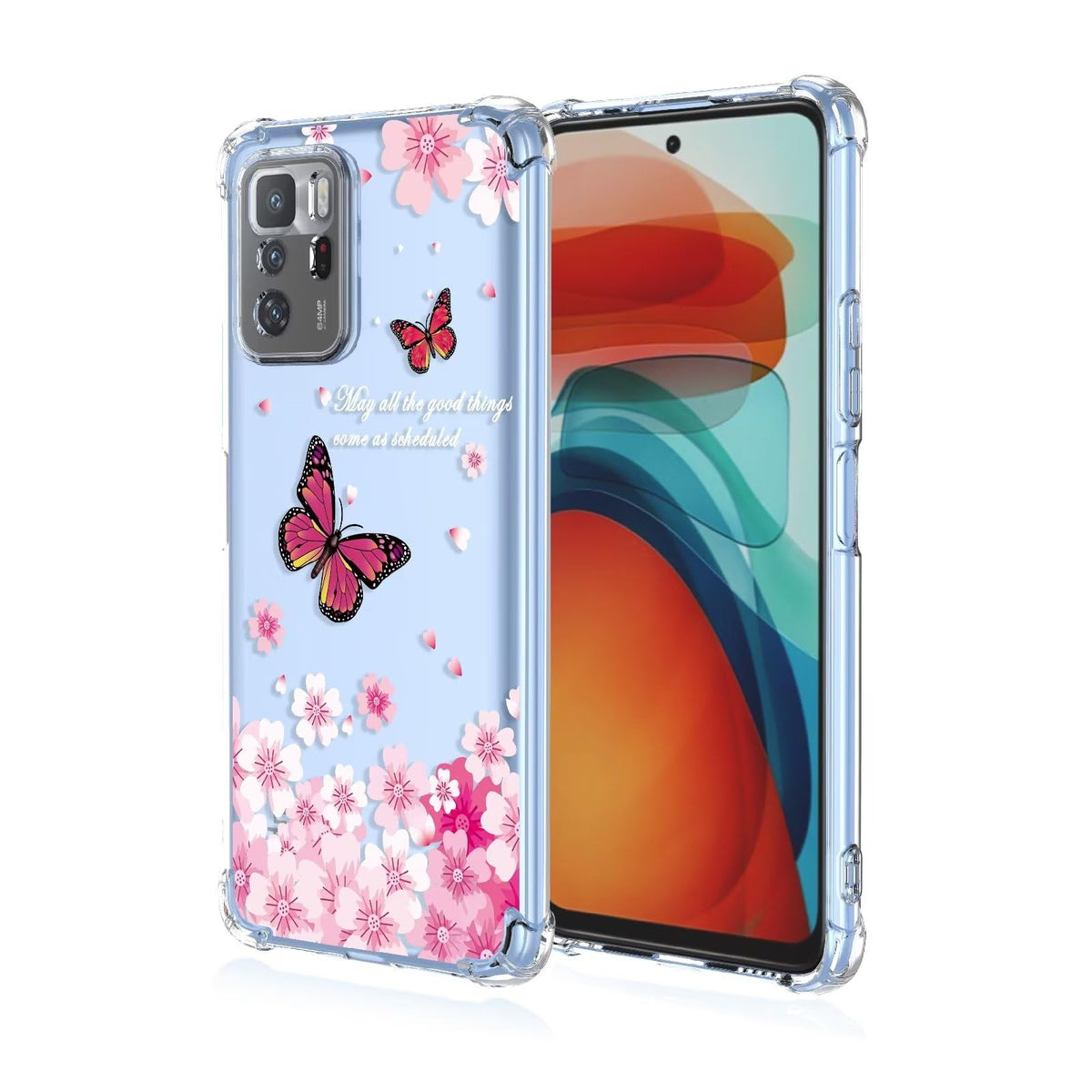 Jeelar for Xiaomi Poco X3 GT Case,Drop Protection Bumper Cute Cartoon Pattern Suitable for Girls Phone Case-A65