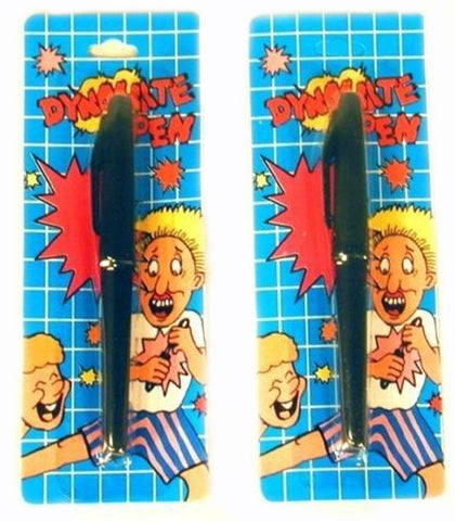 2 pcs Funny Exploding Pen Practical Joke - Scare Friends and Co-workers