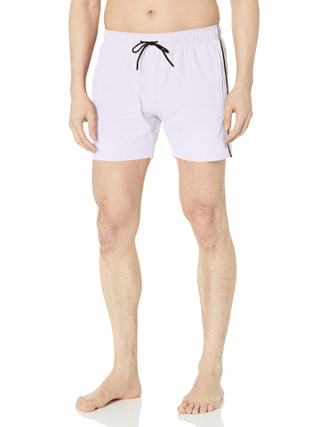 BOSS Solid Swim Trunk with Iconic Side Stripe