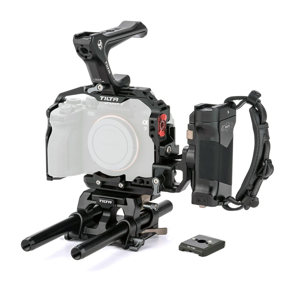 TILTA TA-T30-B-B-2 Camera Cage a7 IV Pro Kit for Sony A7M4 A7 IV Alpha A1 A9 II Alpha 7 IV Cage (Black)