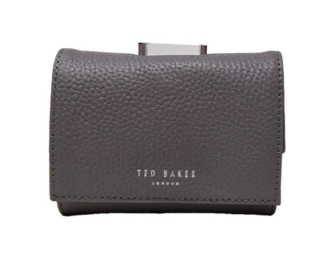Ted Baker Baran Small Bobble Purse - Women's Genuine Leather Contemporary Purse - Grey - Popper Closure, External Pocket