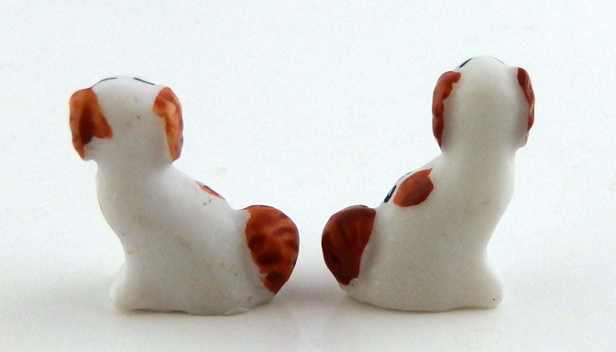 Melody Jane Dolls Houses House Miniature Ornament Fireplace Accessory Pair of Staffordshire Dogs Br