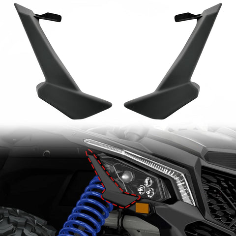 SAUTVS Left & Right Headlight Covers Trim for Can Am X3, Front Head Lamps Head Light Cover Bezel for Can-Am Maverick X3 XDS XRS Max Turbo R 2017-2025 Accessories (2PCS, Replace #705010628,705010629)