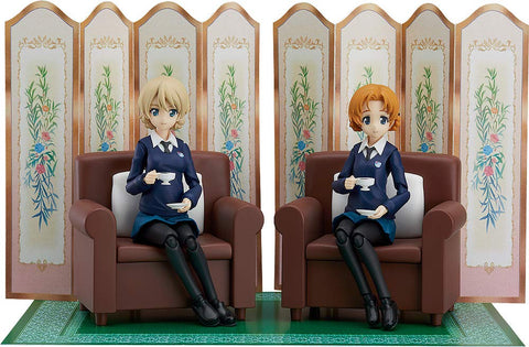 Max Factory Girls Und Panzer Das Finale: Darjeeling & Orange Pekoe Figma Action Figure Set