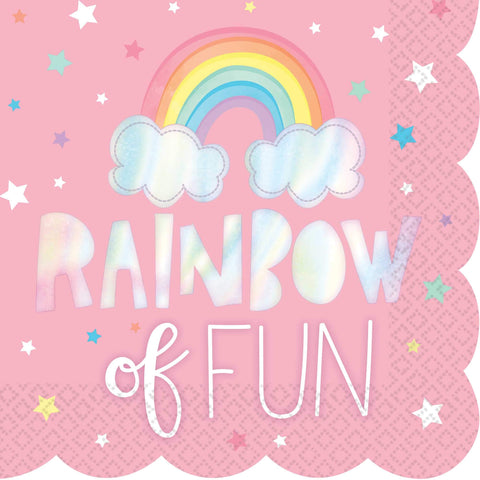 Rainbow The Fun Design Luncheon Napkins-16pc