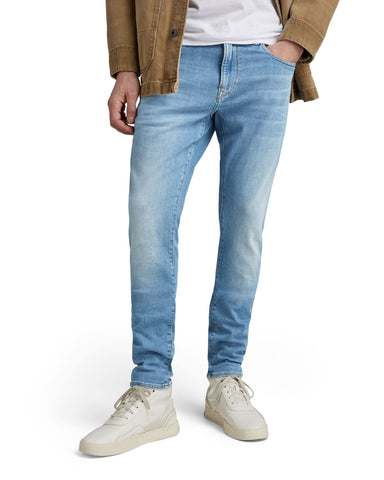 G-Star Raw Men's Revend Skinny Fit Jeans, Light Indigo Aged, 33W x 34L