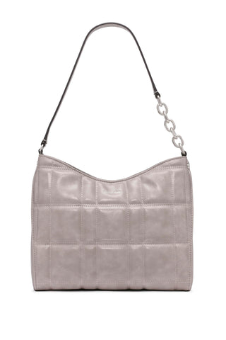 Calvin Klein Women's Nova Hobo Shoulder Bag - Vegan Leather, 2 Pockets, Stone, One Size