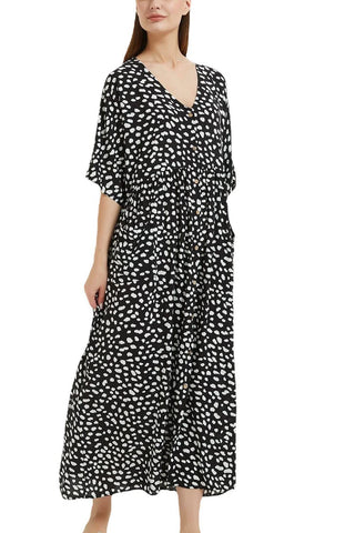YouKD Maxi Dress V-Neck Kaftan Dress Boho Beach Bikini Cover Up Robe Plus Size Loungewear for Women