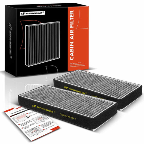 A-Premium 2-PC Cabin Air Filter with Activated Carbon Compatible with Mercedes-Benz E300, E320, E420, S350, S430, S500, S600, CL500, CL600, CL55 AMG, CL65 AMG, E55 AMG, S55 AMG, S65 AMG, 57, 62