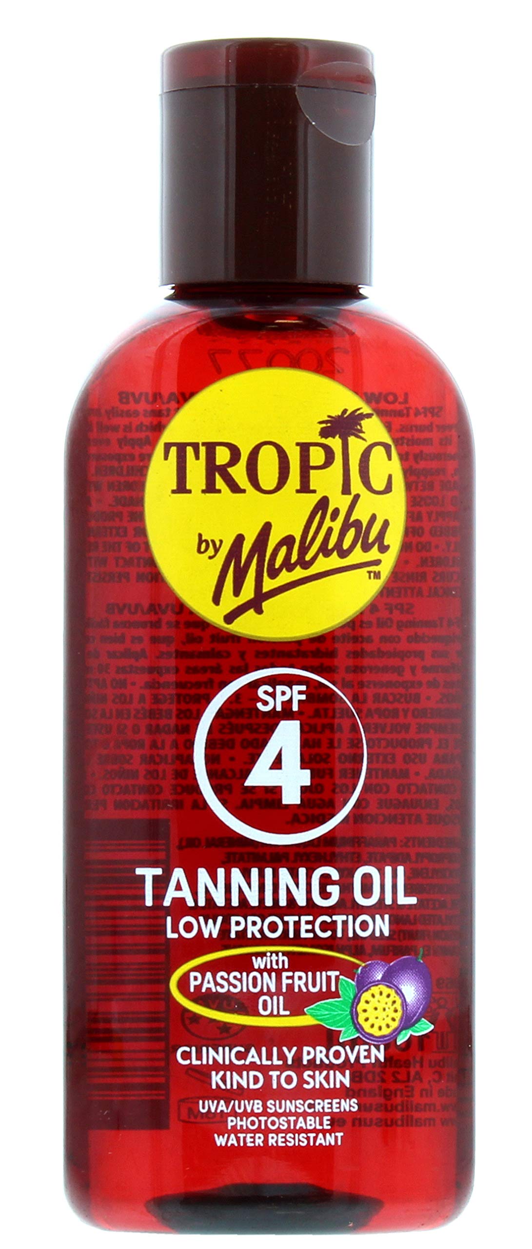 Malibu Tropic By SPF4 Bronzing Oil With Passion Fruit, 0.105 kg