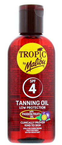 Malibu Tropic By SPF4 Bronzing Oil With Passion Fruit, 0.105 kg