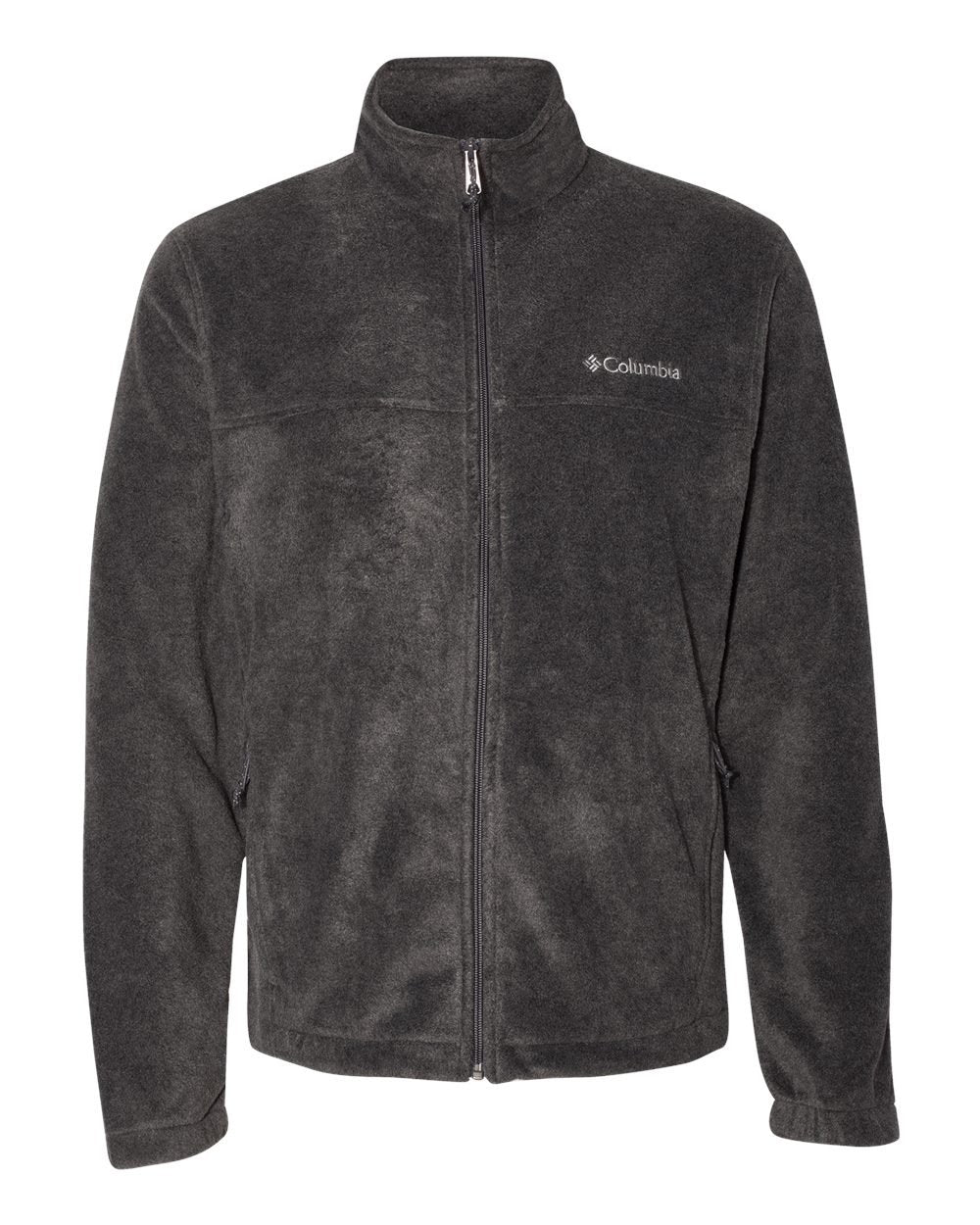 Columbia Men's Steens Mountain Front-Zip Fleece Jacket (Charcoal Heather 01, X-Large) Ãƒâ€°