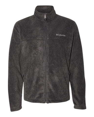 Columbia Men's Steens Mountain Front-Zip Fleece Jacket (Charcoal Heather 01, X-Large) Ãƒâ€°