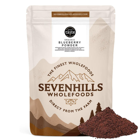 Sevenhills Wholefoods Organic Blueberry Powder, Raw Freeze-Dried, 100g