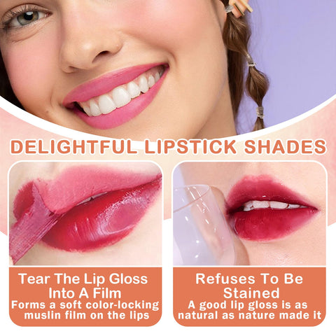 QIUFSSE Peel Off Lip Tint 6 Colors Peel Off Lip Stain Long Lasting Peel Lip Stain Non-stick Cup Lip Tint Stain Peel Off Nude Lip Gloss Matte Liquid Lipstick Lip Makeup for Women Girls