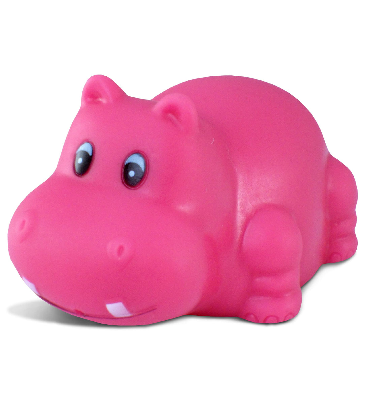 DolliBu Hippo Bath Buddy Squirter - Floating Pink Hippo Rubber Bath Toy, Fun Water Squirting Bathtime Play For Toddlers Cute & Soft Wild Life Animal Toy For Bathtub, Beach and Pool for Girls and Boys