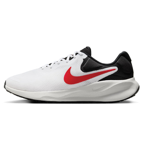 NIKE Men's Road Running Shoe, White Fire Red Black Photon Dust, 6