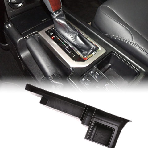 CHEAYAR Gear Tray Gear Shift Console Side Storage Box for 2010-2017 Toyota Land Cruiser Prado FJ150/LC150 Accessories (10-17with L Gear Storage Box)