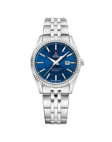 Swiss Military by Chrono Women's Quartz Watch with Analogue Display and Stainless Steel Bracelet SM34066.03