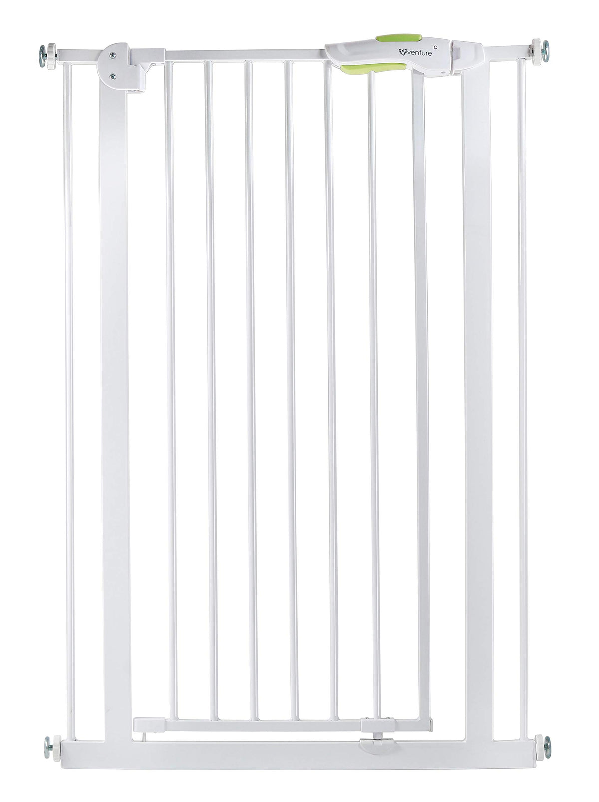 Venture Q-Fix 110 cm extra tall pressure fit pet safety gate and baby gate 75-84cm wide, 90Â° two way open, auto close stair gate for baby and pet