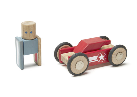 Tegu Daredevil Magnetic Wooden Block Set, 1-99 years old, 12 pieces