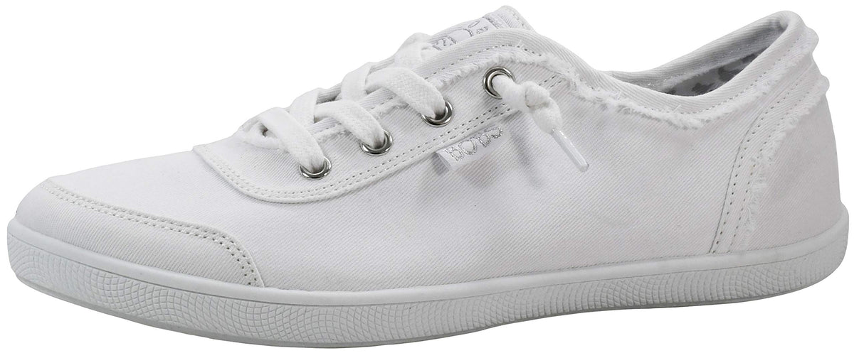 Skechers Women's Bobs B Cute White/Silver Sneaker 8 M US