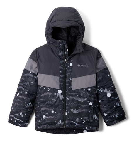 Columbia Youth Boys Lightning Lift II Jacket, Black Hypergalactic/Shark/City Grey, Large