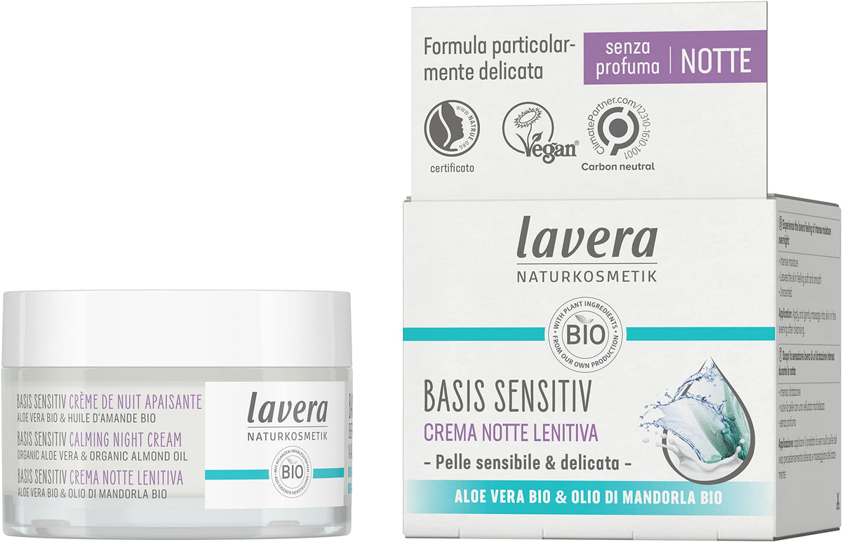 lavera Organic Basic Sensitiv Calming Night Cream 1.69 fl oz