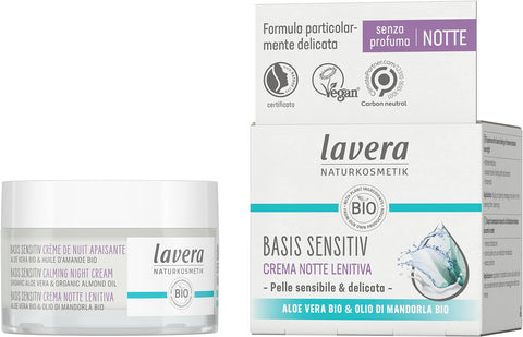 lavera Organic Basic Sensitiv Calming Night Cream 1.69 fl oz