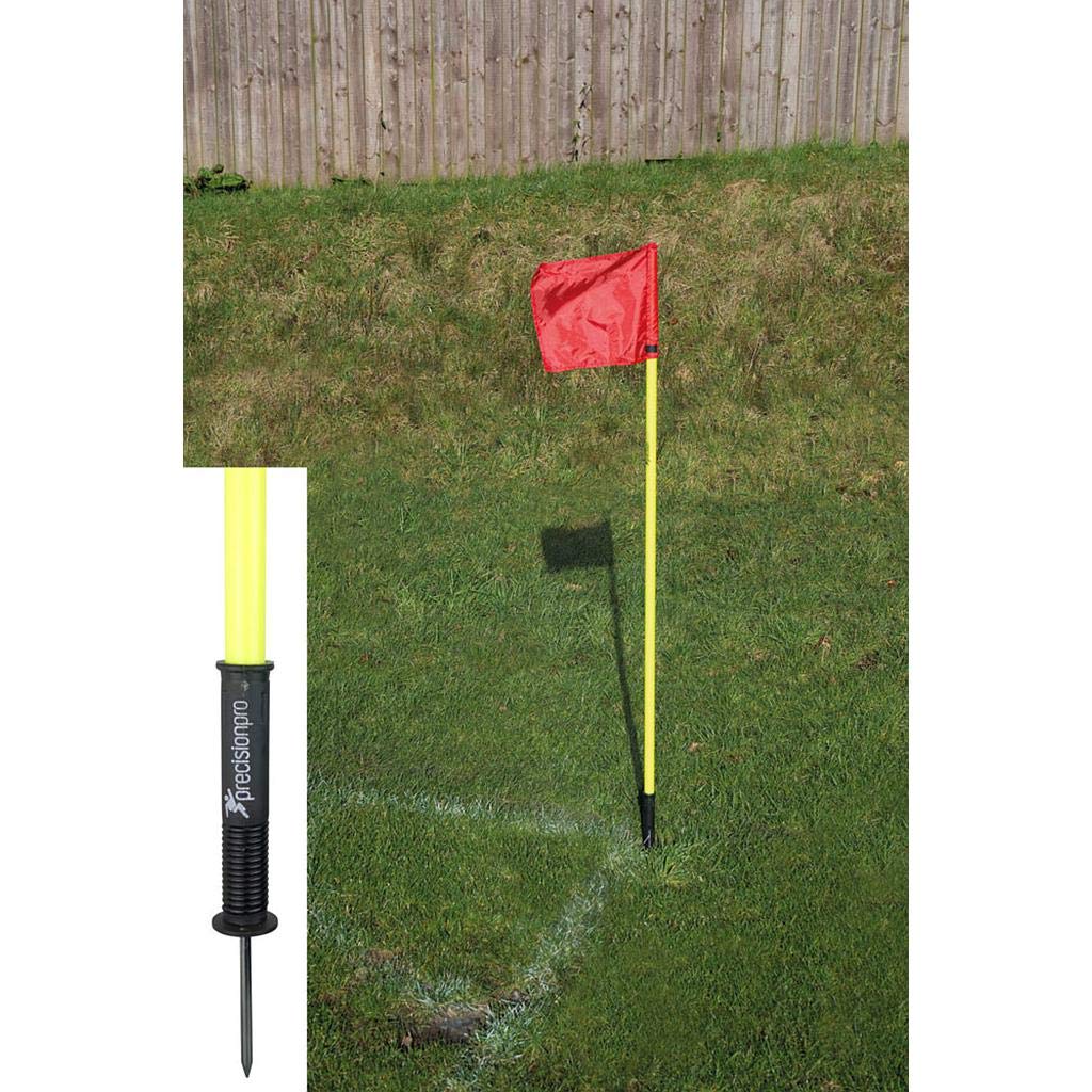 Precision 4 x Training Sprung Corner Posts - Yellow With 4 Red Flags rrpÃƒÆ’Ã†â€™Ãƒâ€ Ã¢â‚¬â„¢ÃƒÆ’Ã‚Â¢ÃƒÂ¢Ã¢â‚¬Å¡Ã‚Â¬Ãƒâ€¦Ã‚Â¡ÃƒÆ’Ã†â€™ÃƒÂ¢Ã¢â€šÂ¬Ã…Â¡ÃƒÆ’Ã¢â‚¬Å¡Ãƒâ€šÃ‚Â£35, Multi-coloured, One Size, 9506999000