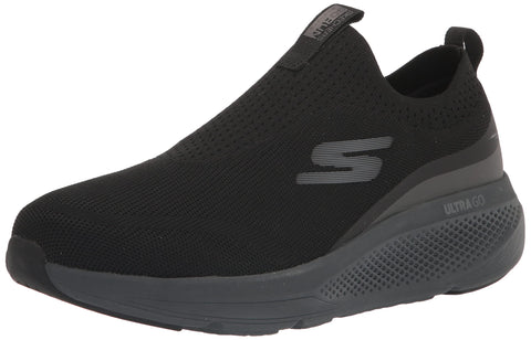 Skechers Men's GOrun Elevate-Athletic Slip-On Workout Running Shoe Sneaker with Cushioning, Black, 7.5