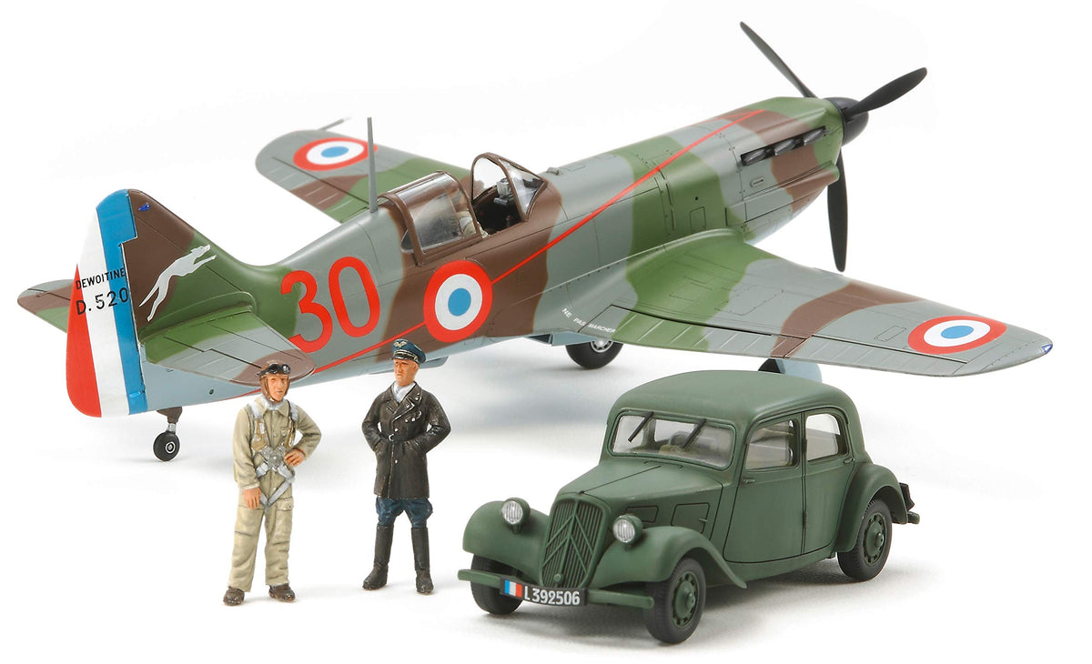 Tamiya 300061109 WWII Dewoitine D.520 French Ass and DW 1: 48