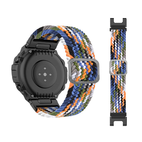 SeNool Strap Compatible with Amazfit T-Rex/Amazfit T-Rex Pro, [Nylon Braided Watch Band] [Soft, Breathable, Durable, Light], Replacement Bracelet for Amazfit T-Rex/Amazfit T-Rex Pro - Denim