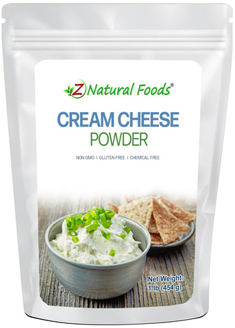 Z Natural Foods Cream Cheese Powder, Instant Shelf Stable Cream Cheese, Made in USA, 1 lbs