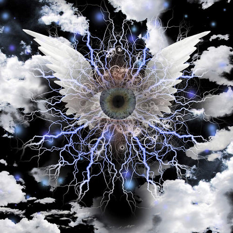 Posterazzi PSTRFF200640SLARGE Winged Eye of God Photo Print, 24 x 36, Multi