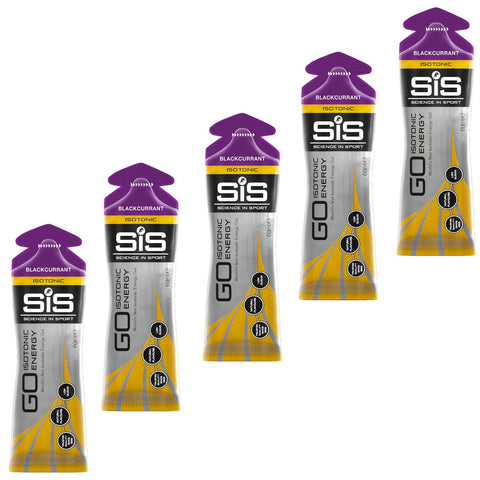 Contrast SIS Go Isotonic Energy Gel 60ml - Blackcurrant (Pack of 5)