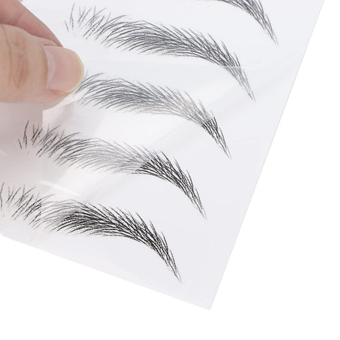 Eyebrow Sticker, Long Lasting Eyebrow Transfers Sticker Household Portable Women Eyebrow Tattoo Sticker Temporary Brow Tattoo Peel Off Grooming Shaping Eyebrow Sticker for Women and Girls(BLACK-01)