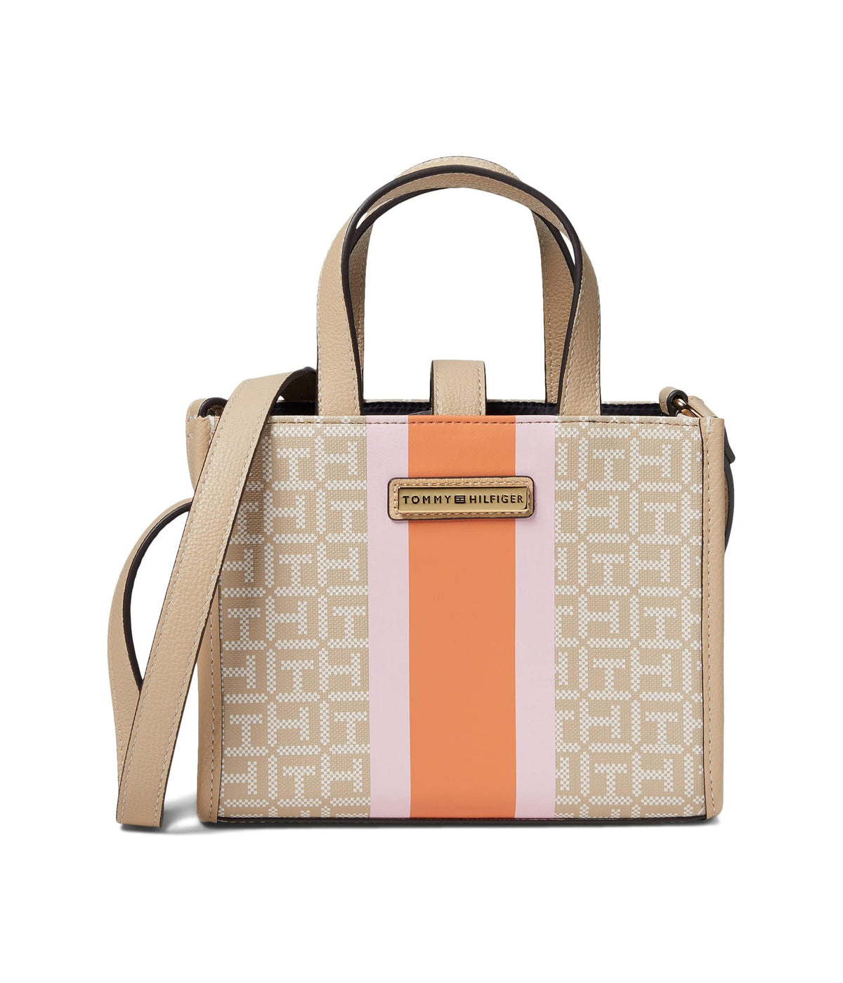 Tommy Hilfiger Ainsley II Micro Crossbody Coated Square Monogram Fawn/Optic White One Size
