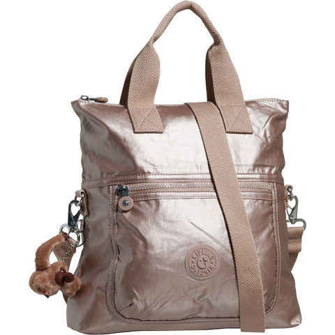 Kipling womens Eleva Crossbody Bag, Quartz Metallic, 12.25 L X 13 H X 4.75 D US