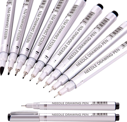 GifMor Superior Technical Needle Drawing Pen Set (10)