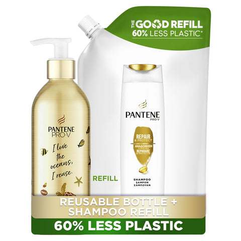 Pantene Nourish and Volume Vegan Shampoo, All, 2 Piece Set