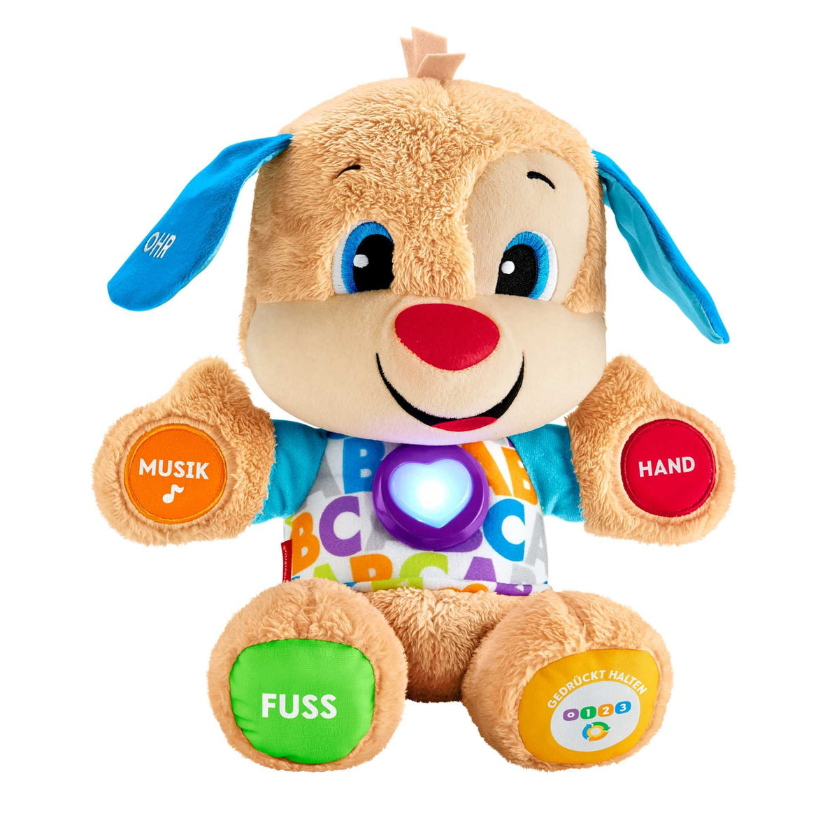 Fisher-Price FPM50 446FPM44FR Progressives Erwachen des Welpen, franzÃ¶sische Version LernspaÃŸ Dog Baby Toy, Single, Multicoloured, 1 StÃ¼ck (1er Pack)