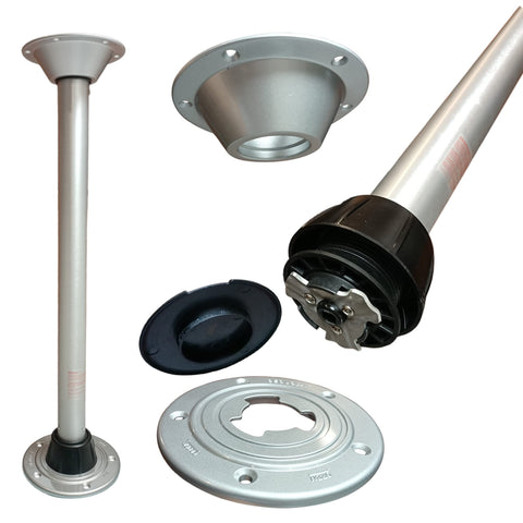 DarkSwan Campervan Table Leg, Aluminumalloy Swivelable Detachable Motorhome Table Legs, Campervan Furniture Kit, for RV Boat & Yacht, 75cm