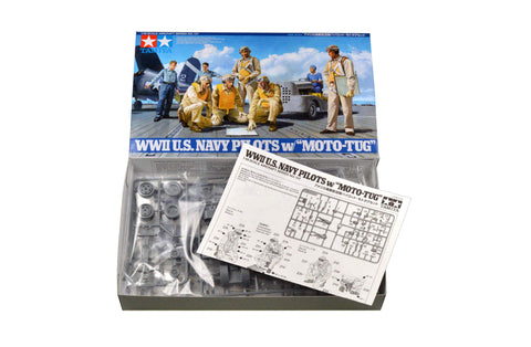 Tamiya Models World War II US Navy Pilots with Moto-Tug