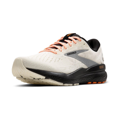 Brooks MenÃ¢â‚¬â„¢s Ghost 16 Neutral Running Shoe - Ecru/Orange/Black - 11 Medium