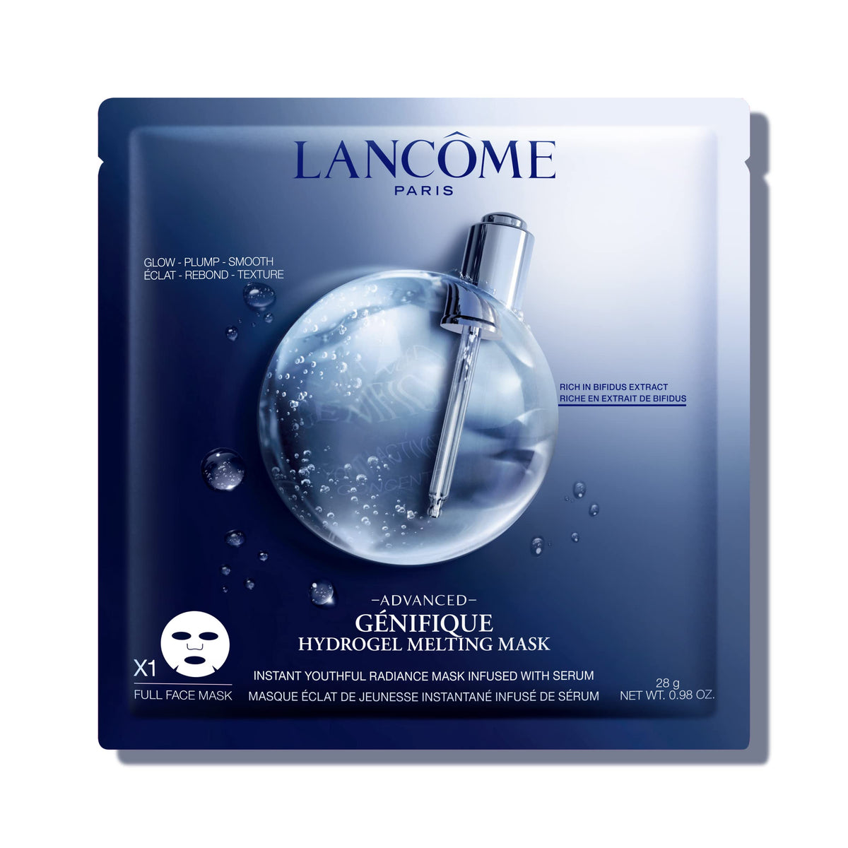 LancÃƒÆ’Ã†â€™Ãƒâ€ Ã¢â‚¬â„¢ÃƒÆ’Ã¢â‚¬Å¡Ãƒâ€šÃ‚Â´me Advanced GÃƒÆ’Ã†â€™Ãƒâ€ Ã¢â‚¬â„¢ÃƒÆ’Ã¢â‚¬Å¡Ãƒâ€šÃ‚Â©nifique Hydrogel Melting Sheet Mask - For Skin Radiance, Smoothness & Plumpness