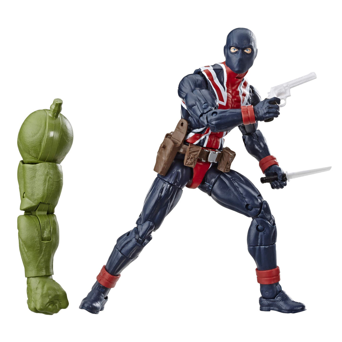 Avengers Marvel Legends Series Union Jack 6" Collectible Action Figure Toy For Ages 4 & Up with Accessories & Build-A-Figurepiece